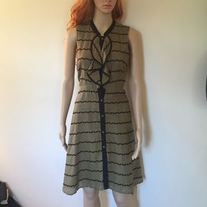 Anthropologie postage stamp green shirt dress 6